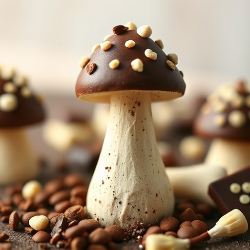 Stacked Magic Mushroom Chocolates Macro