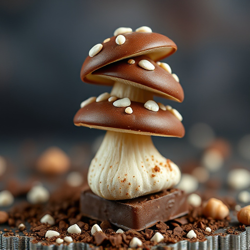 Stacked Magic Mushroom Chocolates Macro