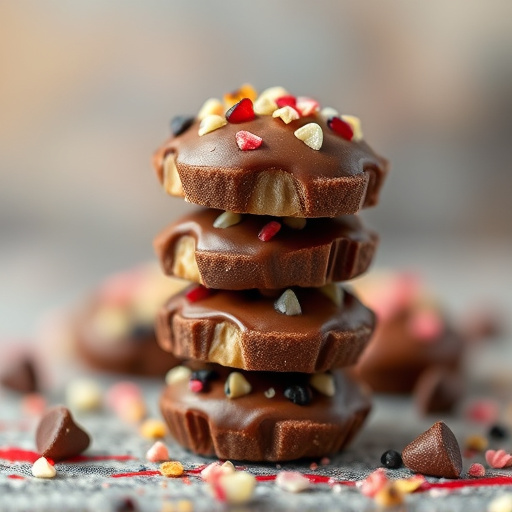 Stacked Magic Mushroom Chocolates Macro