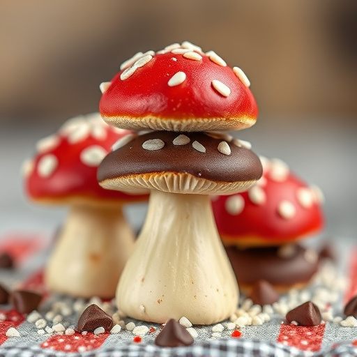 Stacked Magic Mushroom Chocolates Macro