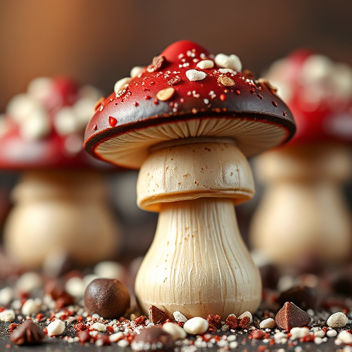Stacked Magic Mushroom Chocolates Macro