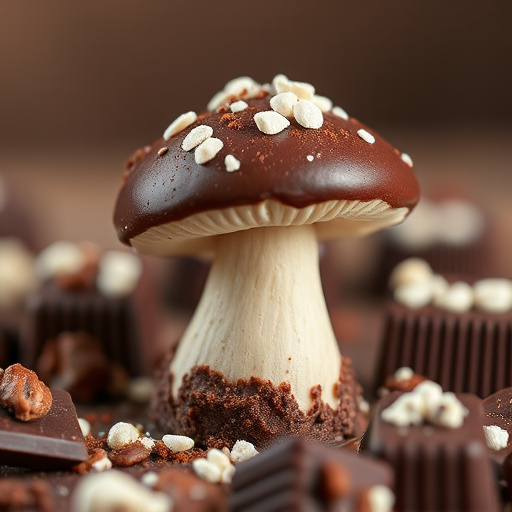 Stacked Magic Mushroom Chocolates Macro