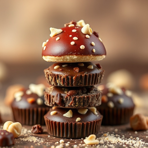 Stacked Magic Mushroom Chocolates Macro