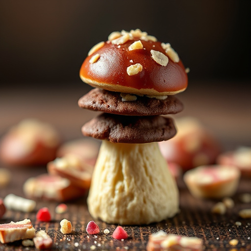 Stacked Magic Mushroom Chocolates Macro
