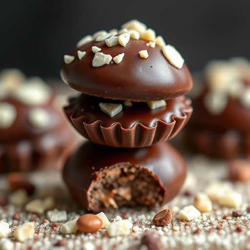 Stacked Magic Mushroom Chocolates Macro