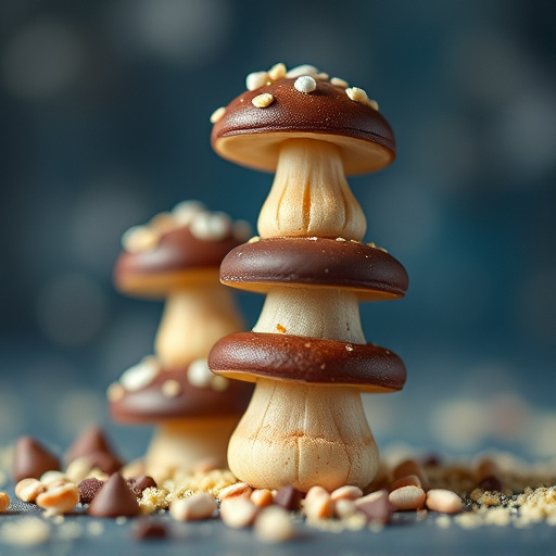 Stacked Magic Mushroom Chocolates Macro