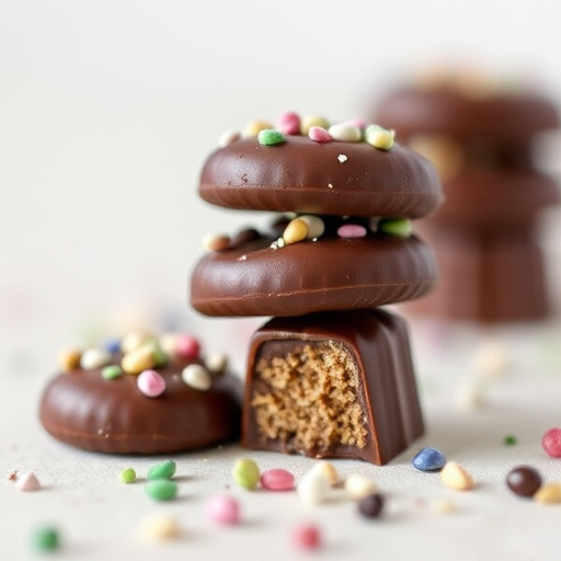 Stacked Magic Mushroom Chocolates Macro