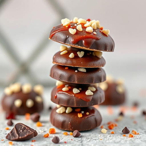 Stacked Magic Mushroom Chocolates Macro