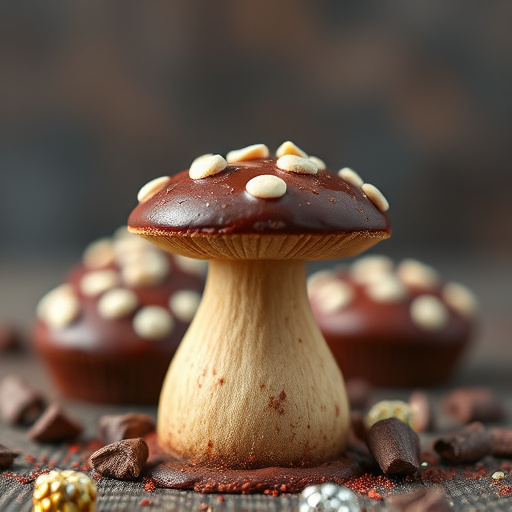 Stacked Magic Mushroom Chocolates Macro