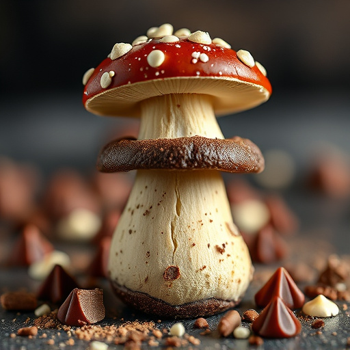Stacked Magic Mushroom Chocolates Macro
