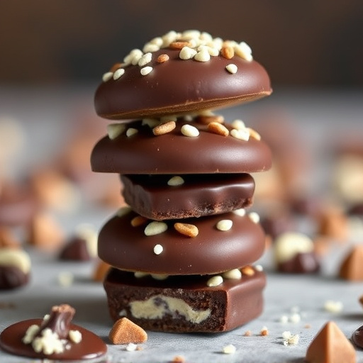 Stacked Magic Mushroom Chocolates Macro