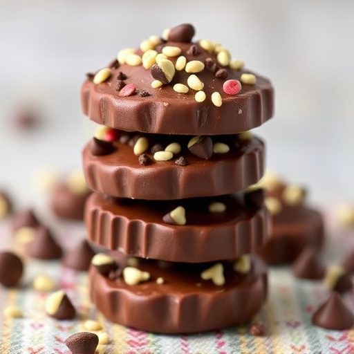 Stacked Magic Mushroom Chocolates Macro