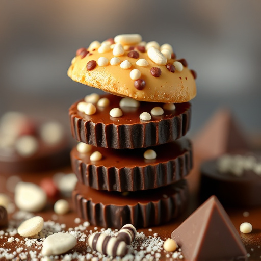 Stacked Magic Mushroom Chocolates Macro