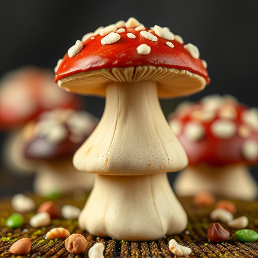 Stacked Magic Mushroom Chocolates Macro