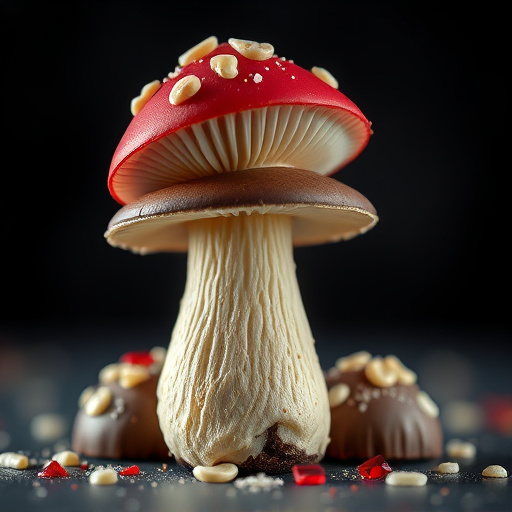 Stacked Magic Mushroom Chocolates Macro