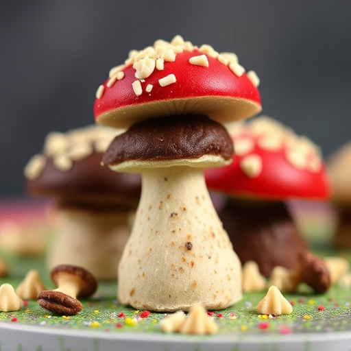 Stacked Magic Mushroom Chocolates Macro