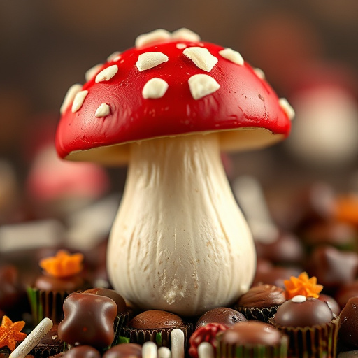 Stacked Magic Mushroom Chocolates Macro