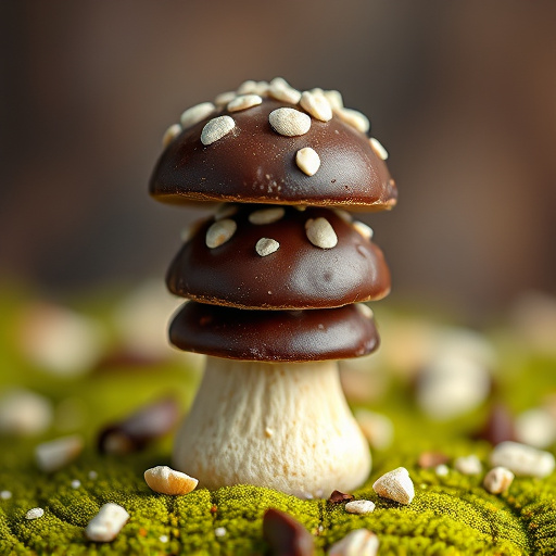 Stacked Magic Mushroom Chocolates Macro