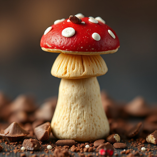 Stacked Magic Mushroom Chocolates Macro