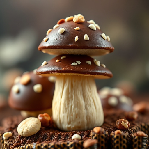 Stacked Magic Mushroom Chocolates Macro