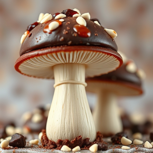 Stacked Magic Mushroom Chocolates Macro