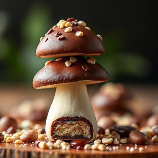 Stacked Magic Mushroom Chocolates Macro