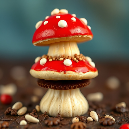 Stacked Magic Mushroom Chocolates Macro