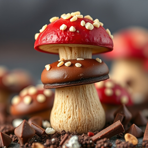 Stacked Magic Mushroom Chocolates Macro