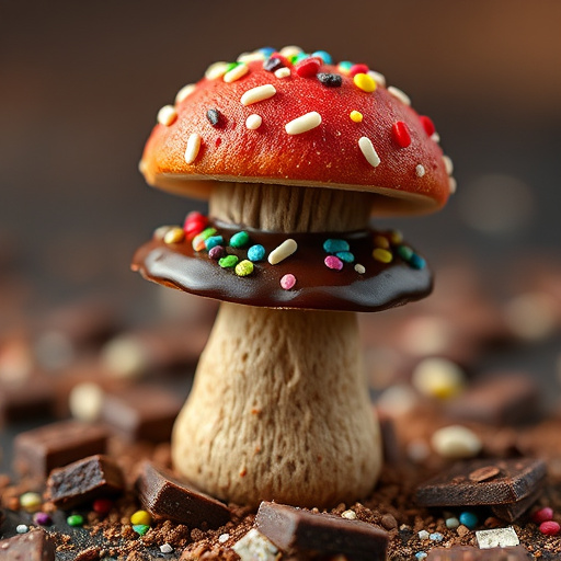 Stacked Magic Mushroom Chocolates Macro