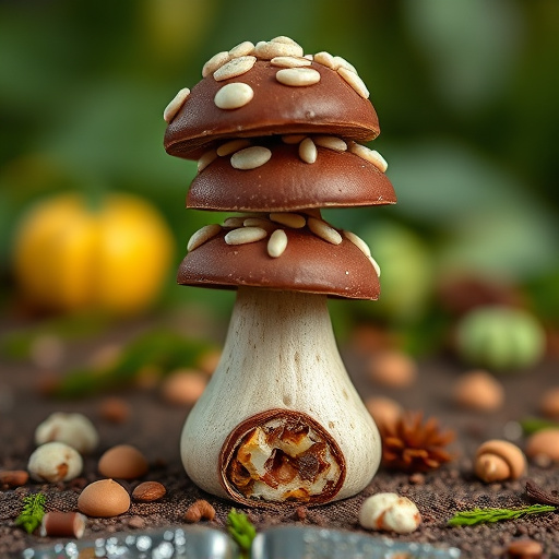 Stacked Magic Mushroom Chocolates Macro