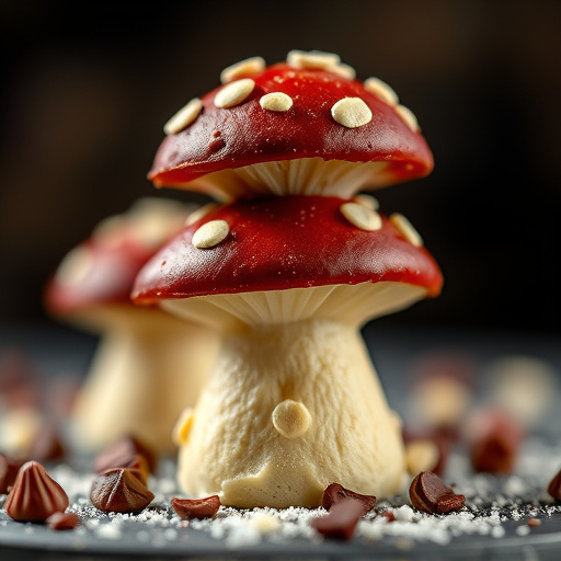 Stacked Magic Mushroom Chocolates Macro