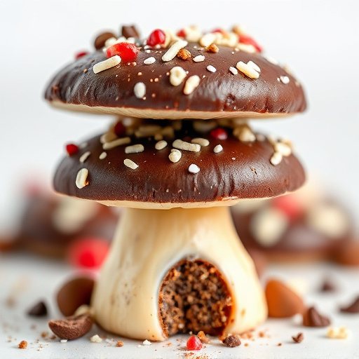 Stacked Magic Mushroom Chocolates Macro