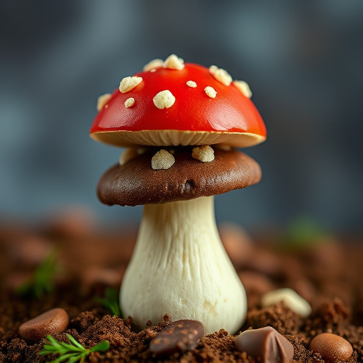 Stacked Magic Mushroom Chocolates Macro