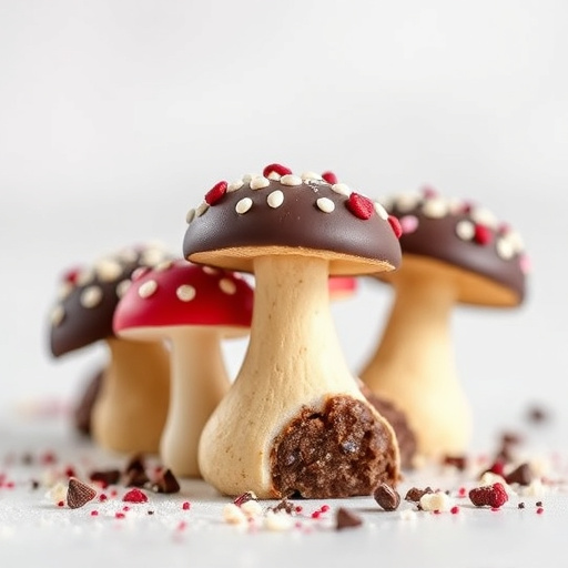 Stacked Magic Mushroom Chocolates Macro