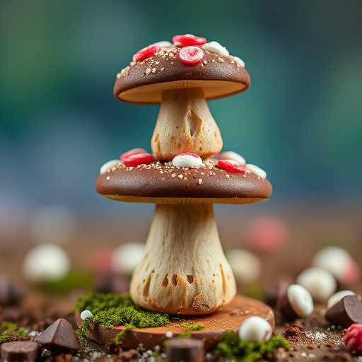 Stacked Magic Mushroom Chocolates Macro