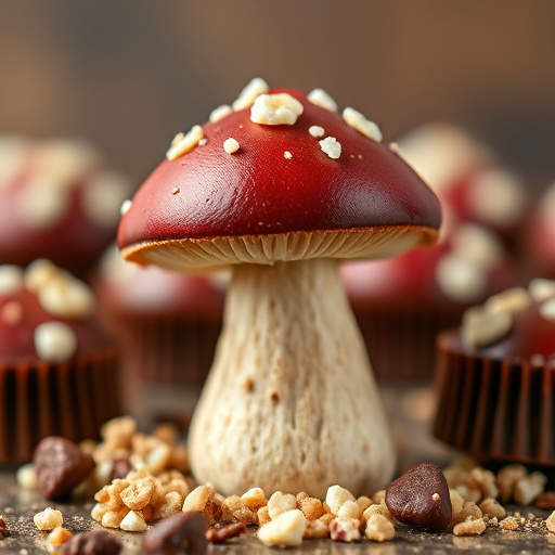 Stacked Magic Mushroom Chocolates Macro
