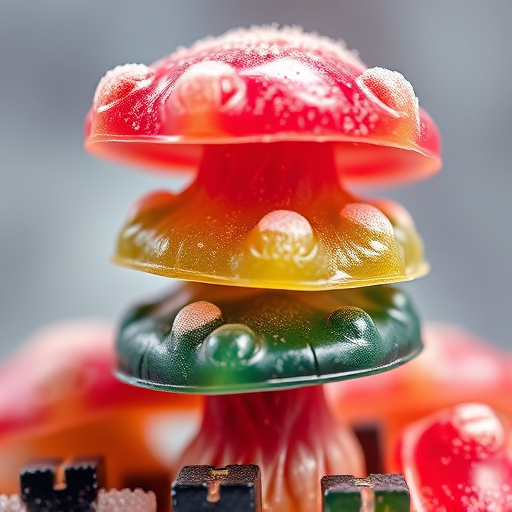 Stacked Magic Mushroom Gummies Macro