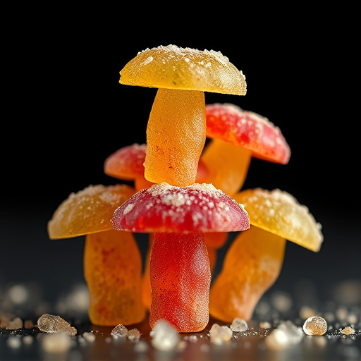 Stacked Magic Mushroom Gummies Macro