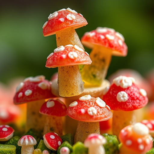 Stacked Magic Mushroom Gummies Macro