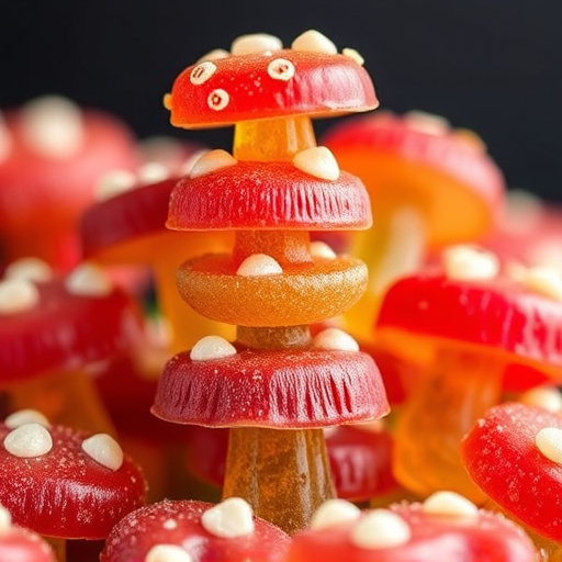 Stacked Magic Mushroom Gummies Macro