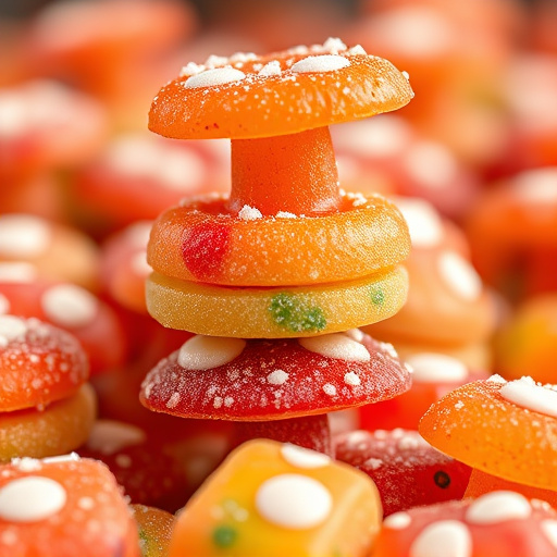 Stacked Magic Mushroom Gummies Macro