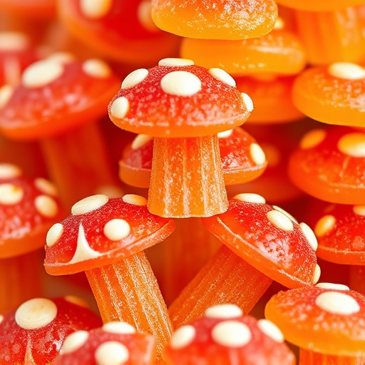 Stacked Magic Mushroom Gummies Macro