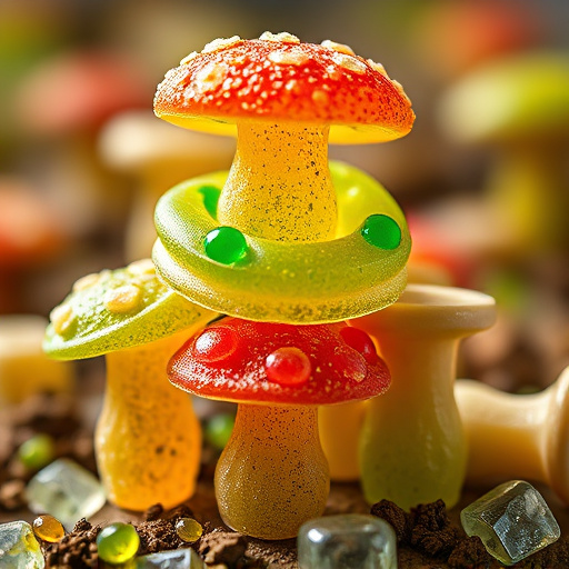 Stacked Magic Mushroom Gummies Macro