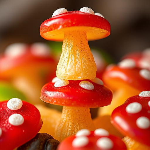 Stacked Magic Mushroom Gummies Macro