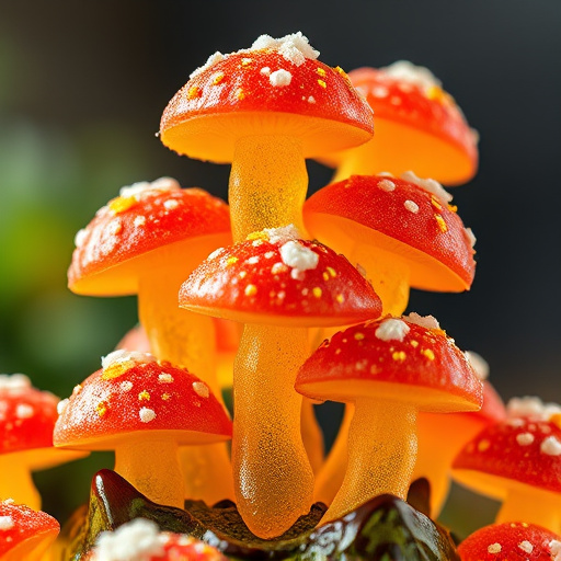 Stacked Magic Mushroom Gummies Macro