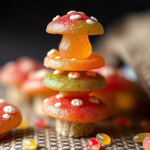 Stacked Magic Mushroom Gummies Macro