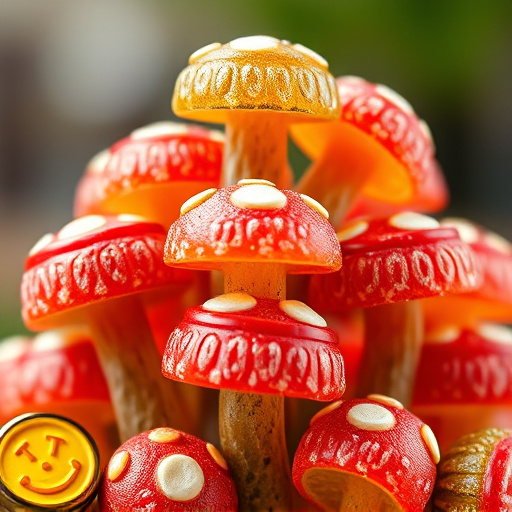 Stacked Magic Mushroom Gummies Macro