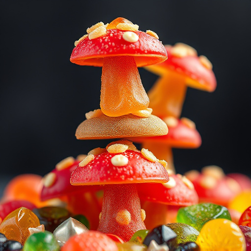 Stacked Magic Mushroom Gummies Macro