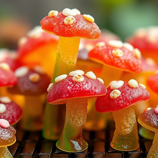 Stacked Magic Mushroom Gummies Macro