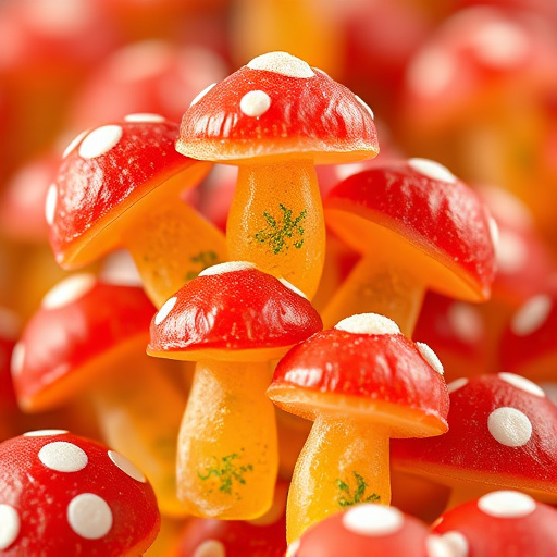 Stacked Magic Mushroom Gummies Macro